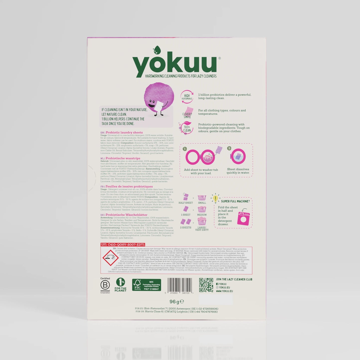 Laundry Sheets (128 sheets)