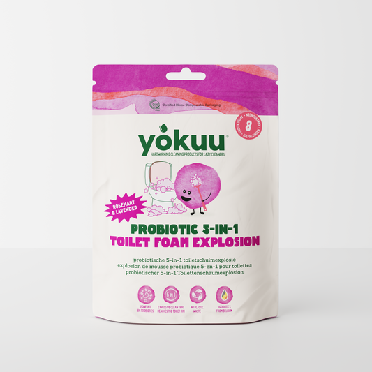 Explosion de mousse pour toilettes